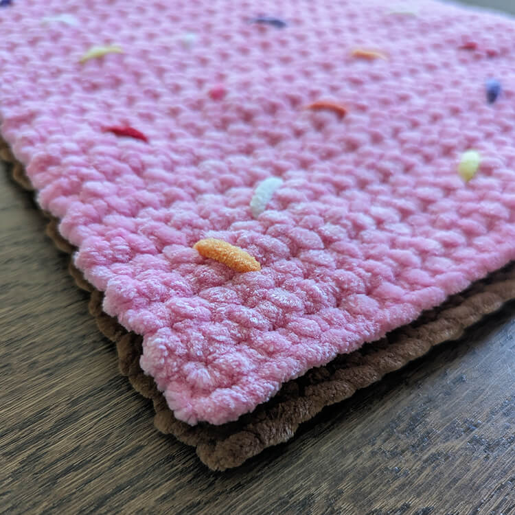 Toaster Pastry Crochet Pattern tutorial