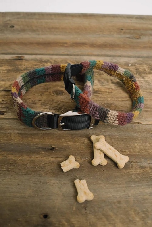 Easy and Cute Pet Collar Free Crochet Patterns 3
