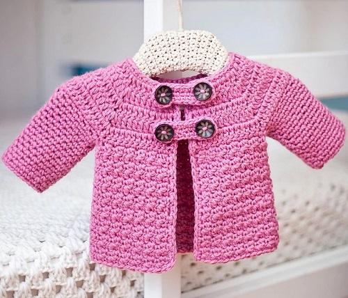Easy and Cute Baby Jacket Crochet 3