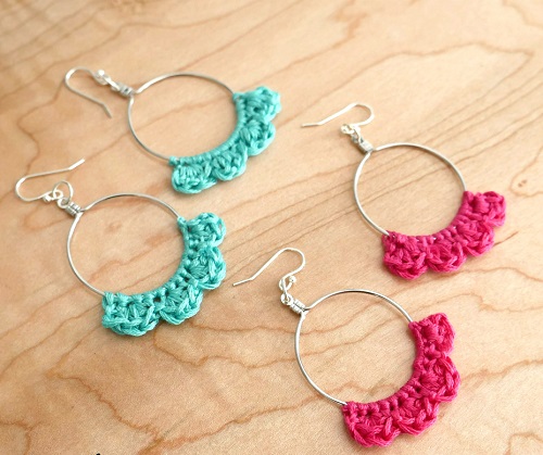 Caribbean Wave Hoop Earrings
