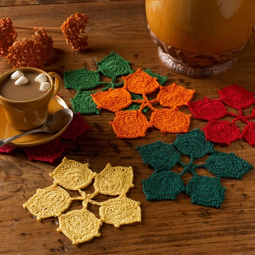 Easy and Cute Coffee Mug Coasters Crochet Patterns 3