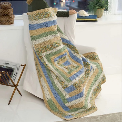 Folk Quilt Throw