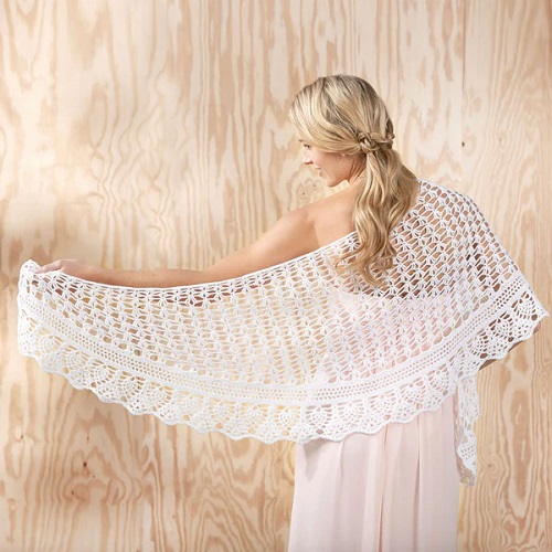 Stunning Women Crochet Lace Shawl Patterns 3