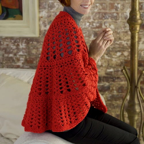Crochet Heart Shawl Pattern