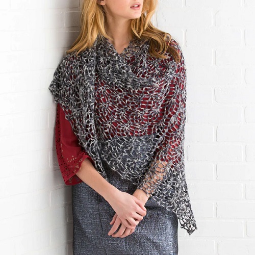 Crochet Lace Shawl Free Patterns 3