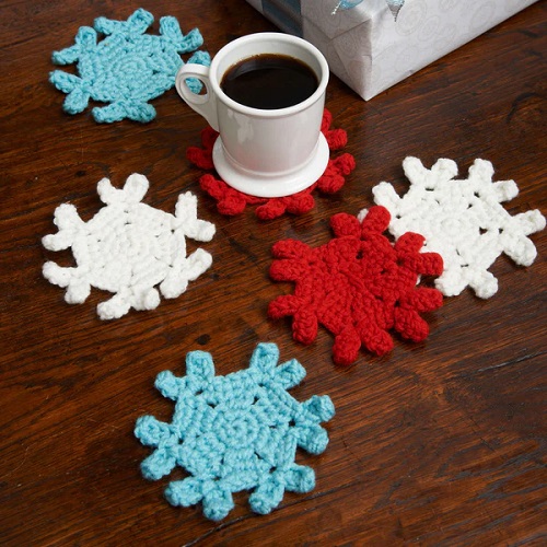Easy and Cute Coffee Mug Coasters Crochet Patterns 2