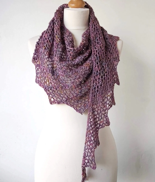 Crochet Tendril Lacey Shawl