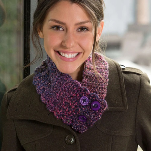 Buttoned Wrap Free Crochet Patterns 4