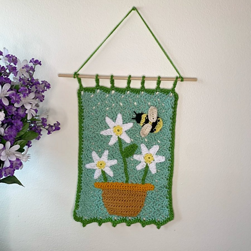 Stunning Floral Wall Hanging Pattern 2