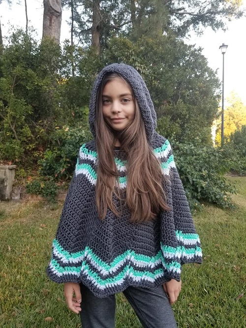 DIY Kids Poncho Free Crochet Tutorial 3