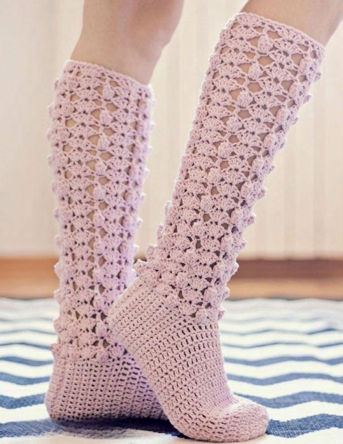 Intricate Knee High Socks