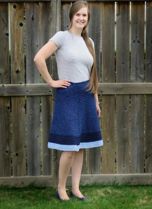 Jean Skirt Crochet Pattern
