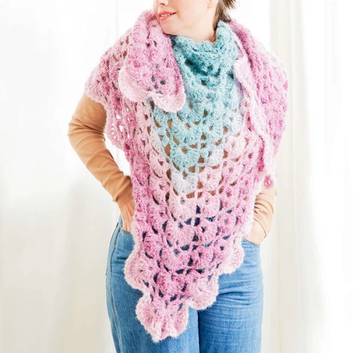 Crochet Lace Shawl Free Patterns 2