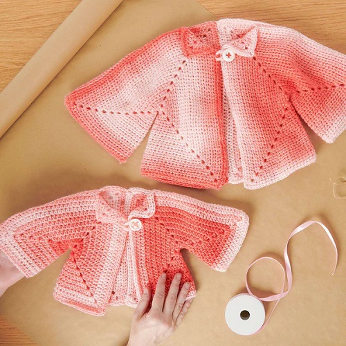 Easy and Cute Baby Jacket Crochet