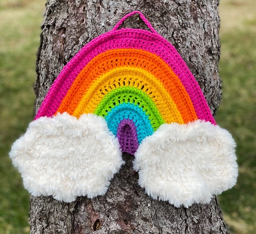 DIY Rainbow Wall Hanging Crochet Ideas 2