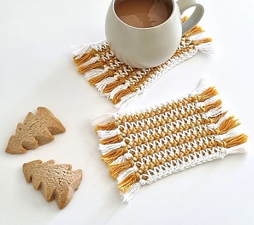 DIY Mug Rug Crochet Ideas 2