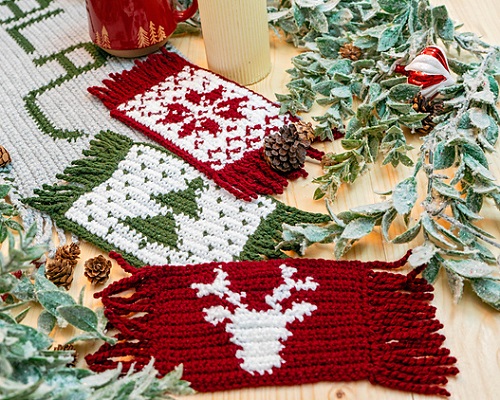 Mug Rug Free Crochet Pattern 1