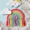 13 Rainbow Wall Hanging Free Crochet Patterns - Crocht