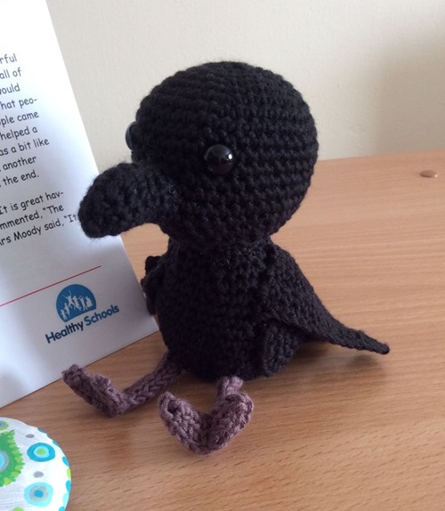 Adorable Baby Raven Amigurumi