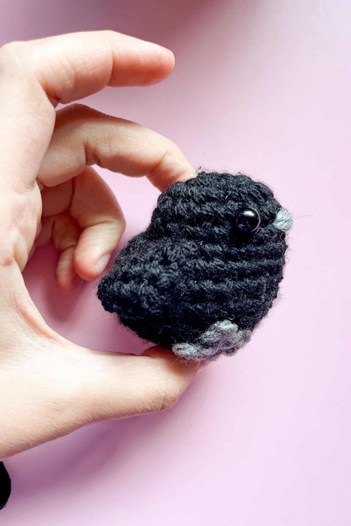 Miniature Blackbird Amigurumi