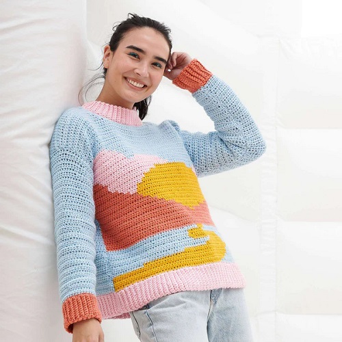 Crochet Long Sleeve Sweater for Women 4