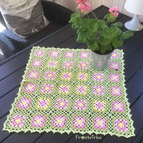 Granny Square Tablecloth