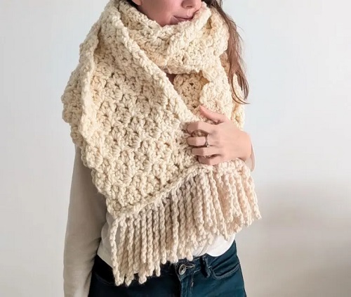 Blanket Scarf Free Crochet Patterns 1