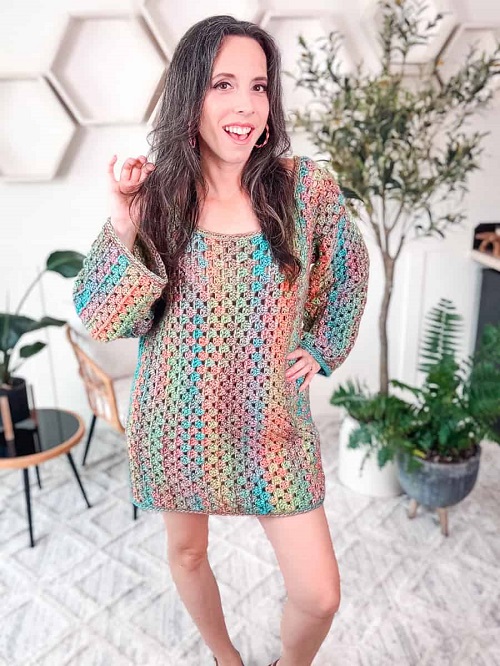 Taylor Swift Granny Stitch Crochet Dress