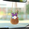 7 Crochet Hanging Flowers Free Patterns