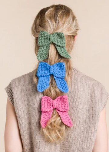 11 Crochet Hairclips Free Patterns