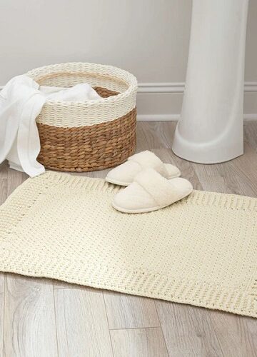 12 Bathroom Mat Free Crochet Patterns