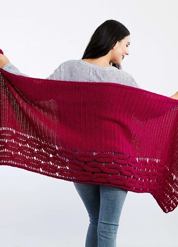 15 Crochet Rectangle Shawl Free Patterns