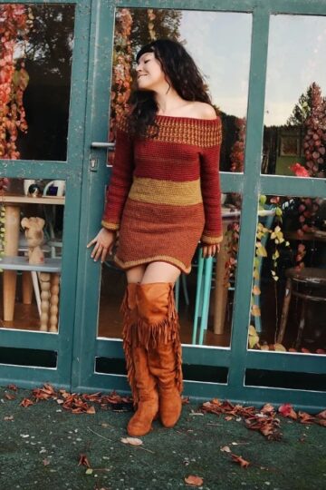 10 Crochet Off Shoulder Sweater Free Patterns