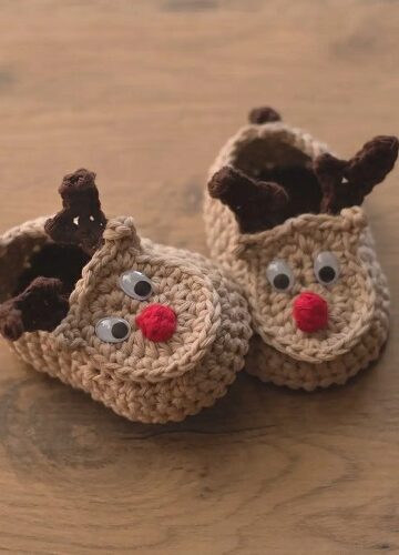12 Christmas Baby Booties Free Crochet Patterns