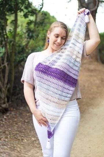 12 Crochet Diamond Scarf Free Patterns