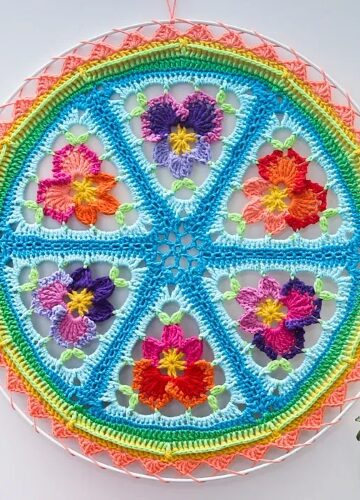 13 Creative Crochet Pansy Free Patterns
