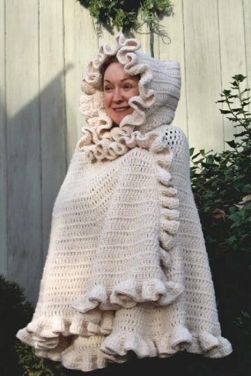 10 Crochet Hooded Cape Free Patterns