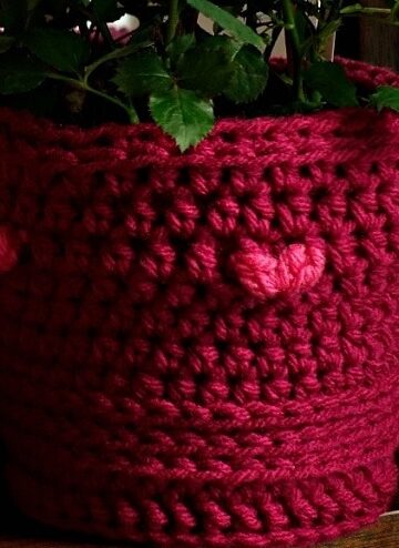 13 DIY Crochet Flower Pot Pattern Ideas