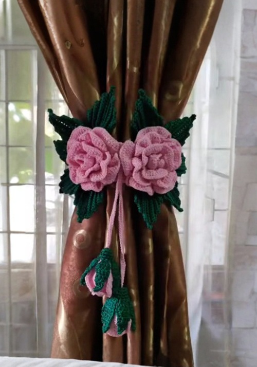 Rose Curtain Holder
