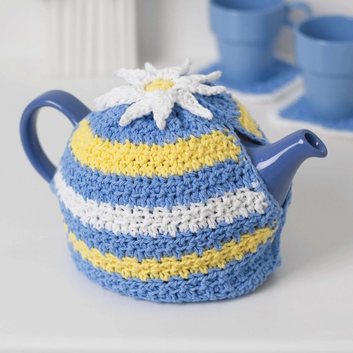 Daisy Motif Tea Cozy Pattern