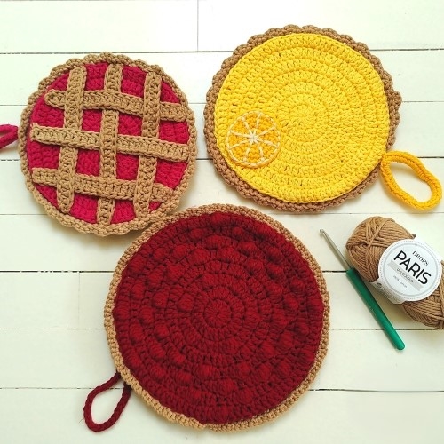 Pie Pot Holder Crochet Pattern