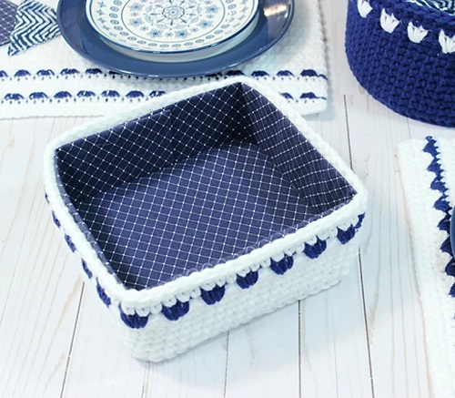 Nautical-Themed Napkin Holder Basket