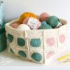 12 Crochet Granny Square Basket Free Patterns