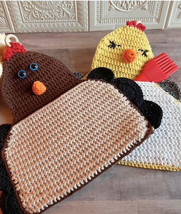 16 Crochet Animal Pot Holder Free Patterns