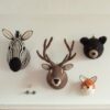 11 Crochet Animal Heads Wall Display Free Patterns