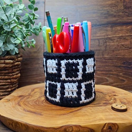 Upcycled Mosaic Tin Can Cover