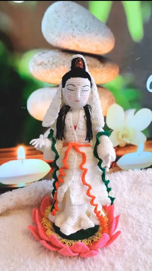 Buddha Standing on Lotus Flower