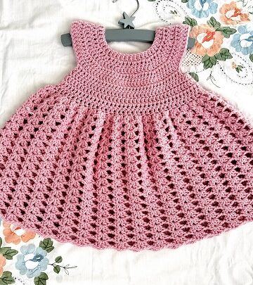 18 Crochet Baby Dress Free Patterns