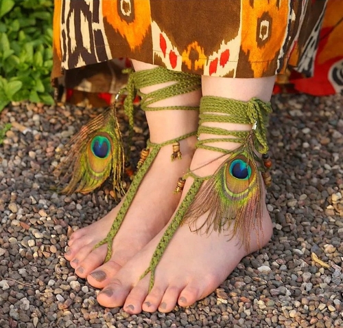 Tribal Barefoot Sandals