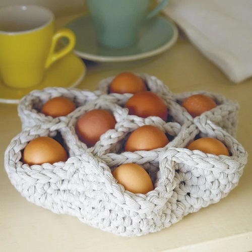 Free Egg Basket Crochet Pattern